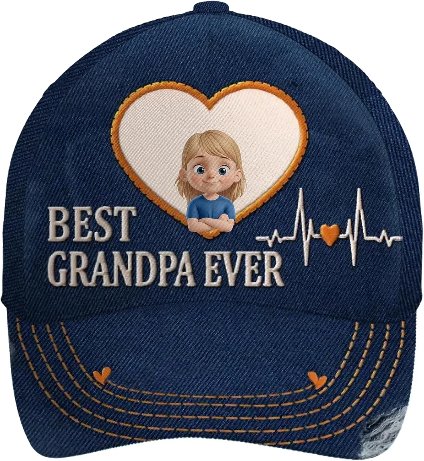 DOPTIKA Best Dad Ever Gifts from Daughter Son, Father's Day Birthday Gifts for Dad Grandpa Papa, Personalized Baseball Cap