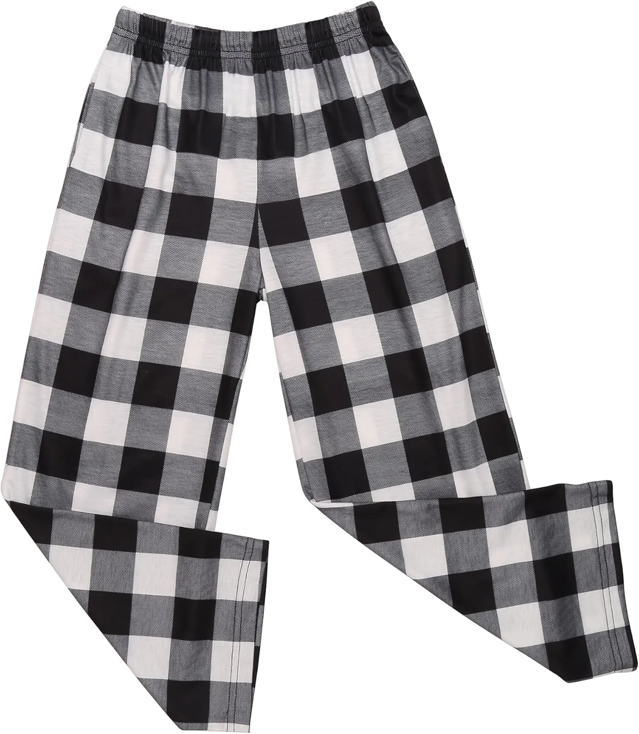 Ekouaer Boys Pajama Pants Soft Plaid Long Pj Pants Kids Cute Elastic Waist SLeep Bottoms with 2 Pockets 6-14 Years