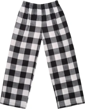 Ekouaer Boys Pajama Pants Soft Plaid Long Pj Pants Kids Cute Elastic Waist SLeep Bottoms with 2 Pockets 6-14 Years