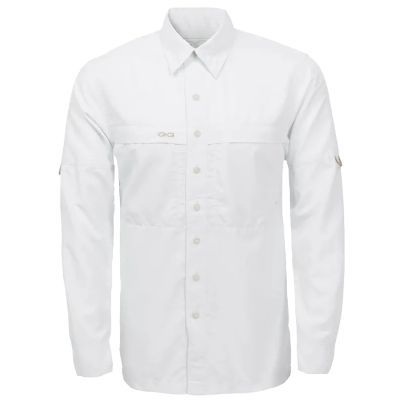 Gameguard Men's White MicroFiber Long Sleeve Shirt