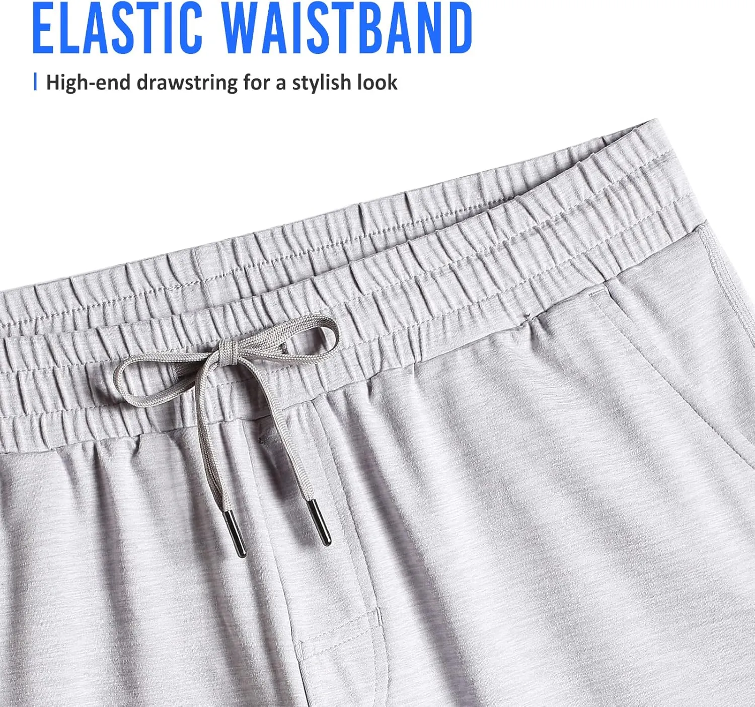 maamgic Mens Workout Shorts 5" Short Shorts Soft Stretch Running Gym Athletic Shorts with Zip Pockets