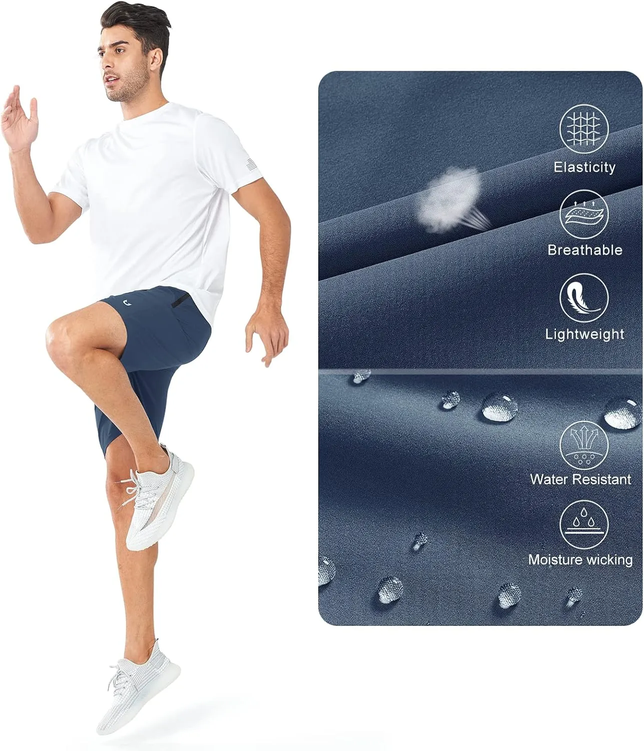 NORTHYARD Men's Athletic Running Shorts Quick Dry Workout Shorts Lightweight Sports Gym Basketball 7"/ 9"/ 5" Hiking Tennis