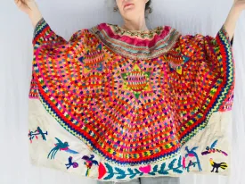 Vintage Guatemalan Huipil. Full San Mateo Ixtatan. Hand-Embroidered