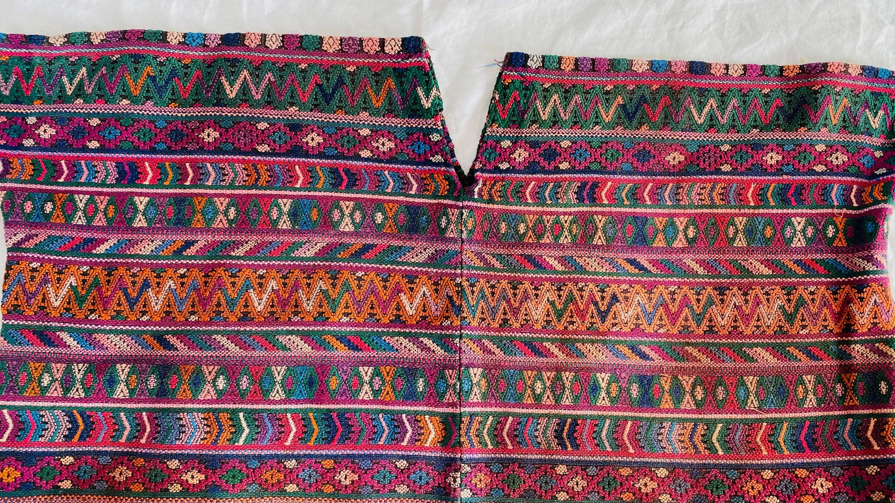 Vintage Guatemalan Huipil. Hand-Woven and Embroidered