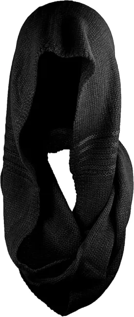 Winter Soft Pullover Knit Infinity Scarf Beanie Hoodie Scarf