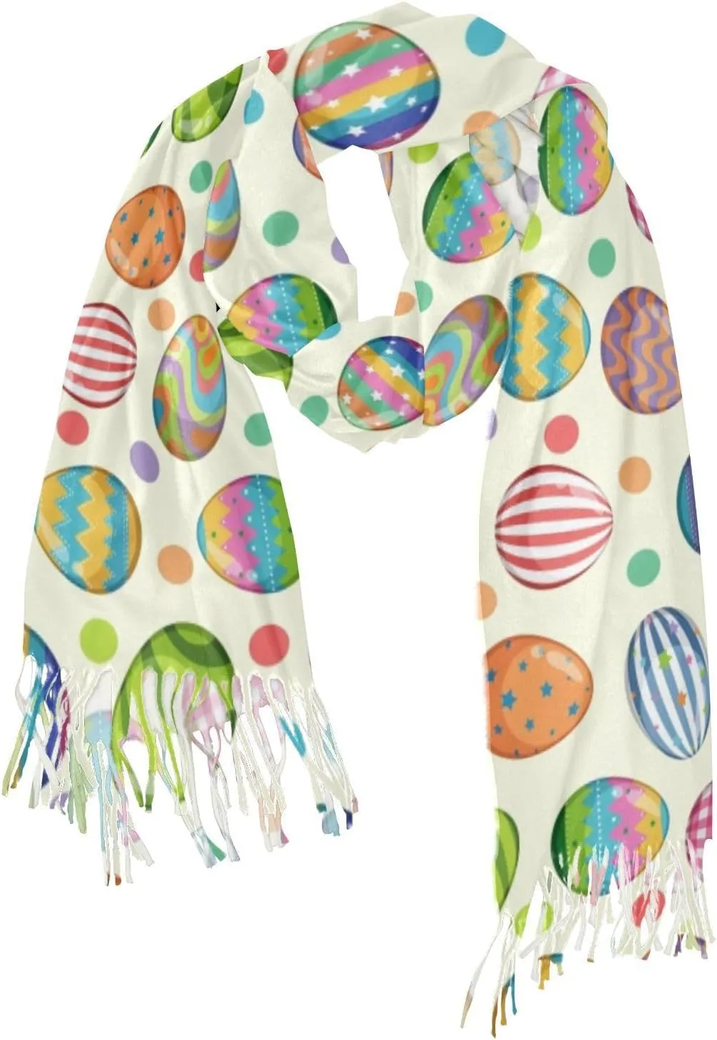 Women's Scarf Shawl Cashmere Feel Scarves Fashion Soft Winter Warm Large Scarf with Tassel