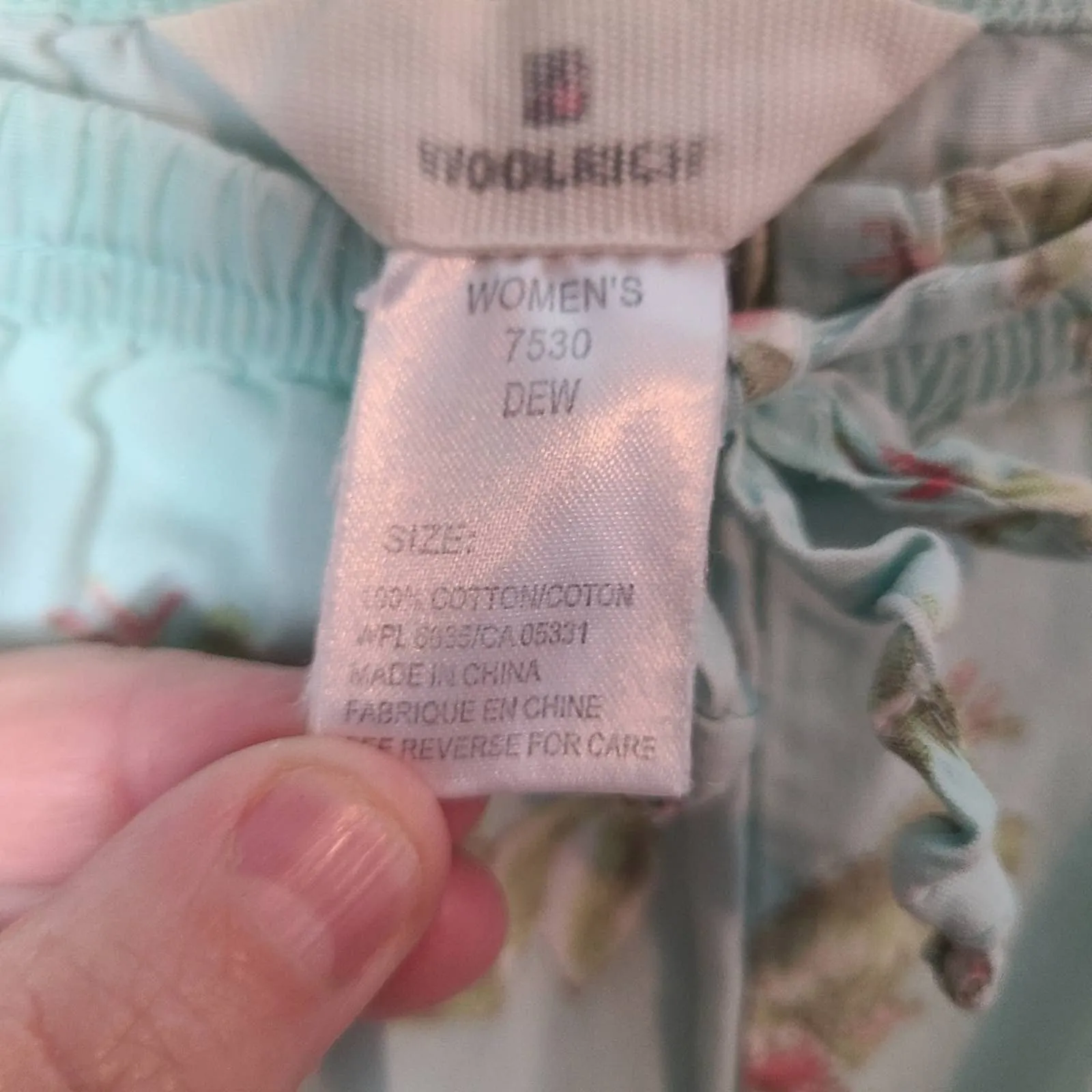 Woolrich Cotton Frog Sleep  Capris