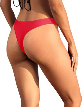 Yonique Women Thong Bikini Bottom Bathing Suit Bottom